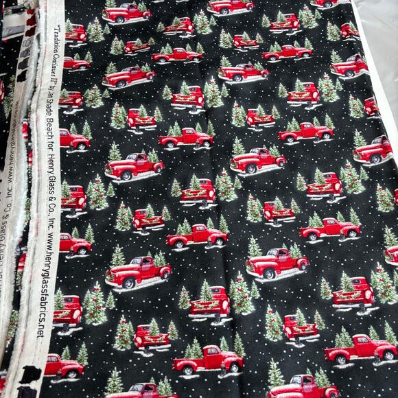 Quilt Fabric Christmas Lot Henry Glass and Windham 3 pieces 7+ yards Vintage - Picture 3 of 7